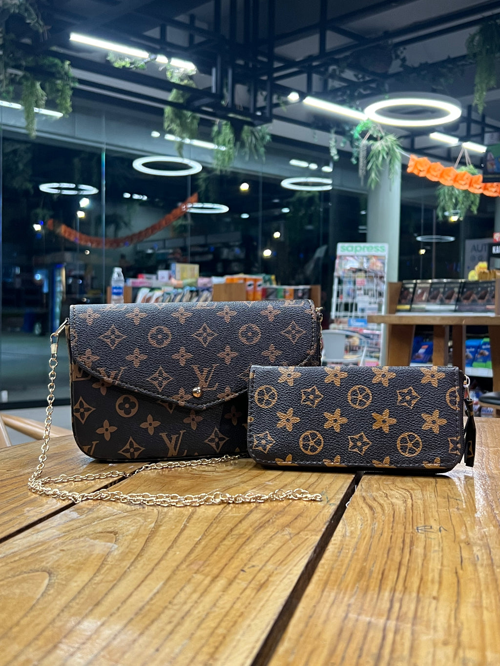 Sac Louis Vuitton Et Porte-monnaie Style Élégant (Sac + Porte-monnaie) LV-1015